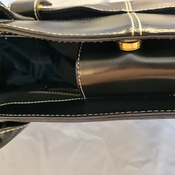 Wilson's Leather women's business tote bag in black - Picture 7 of 10